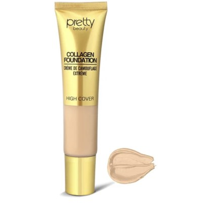 Pretty Beauty High Cover Yüksek Kapatıcı Etkili Collagen Fondöten 40 ML NO:02