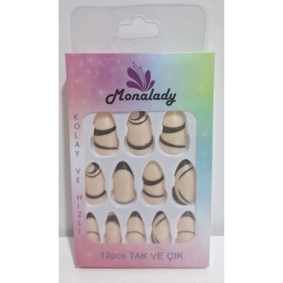 Mona Lady Kendinden Yapışkanlı Takma Tırnak 110
