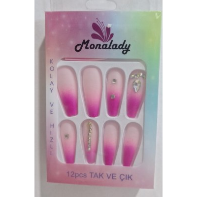 Mona Lady Kendinden Yapışkanlı Takma Tırnak 139