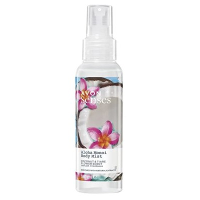 Avon Aloha Monoi Hindistan Cevizi Ve Taç Çiçeği Kokulu Vücut Spreyi 100ml