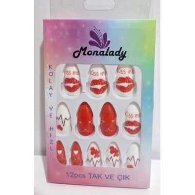 Mona Lady Kendinden Yapışkanlı Takma Tırnak 126
