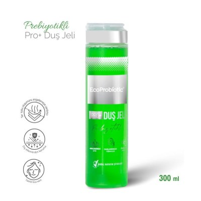 EcoProbiotic Probiyotikli Duş Jeli 300ml (Ter kokusu önleyici, nemlendirici)