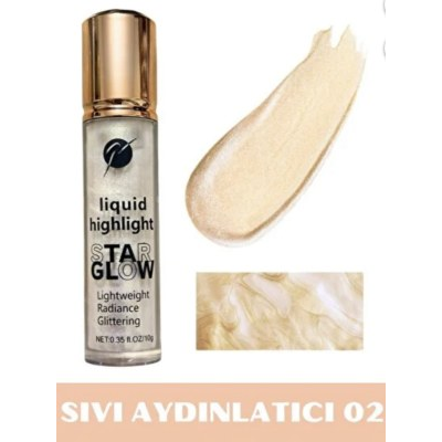 Ronassi Star Glow Likit Highlighter - Islak Görünümlü ve Nemlendirme Etkili Aydınlatıcı (YOĞUN PİGMENT) Renk:Krem
