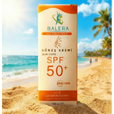 BALERA Sun Güneş Koruyucu Krem & Spf 50 Uva Uvb Nemlendirici Krem 100ml